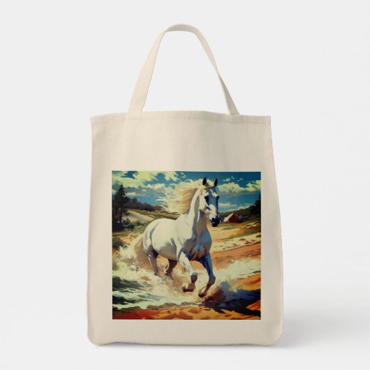 ウェスタンレトロホースランニングズトートバッグ トートバッグ (裏面)