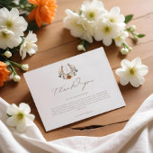 ウェスタンレースフローラ馬蹄形ベビー写真 サンキューカード