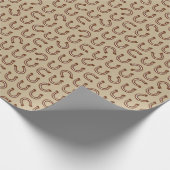 ウェスタンロデオのサザンランチの馬の蹄鉄 ラッピングペーパー (角)