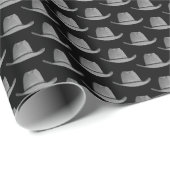 ウェスタンロデオカウボーイグレーハットネックタイ ラッピングペーパー (ロールコーナー)