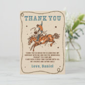 ウェスタンロデオカウボーイバースデーパーティーサンキューカード サンキューカード (スタンド正面)