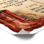 ウェスタンロデオカウボーイファースト誕生日マイルストーンサイン ポスター (角)