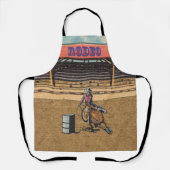 ウェスタンロデオカウボーイ女性のカーボーイバレルレース エプロン (正面)