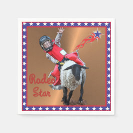 ウェスタンロデオスターマットンバスティングキッド スタンダードカクテルナプキン