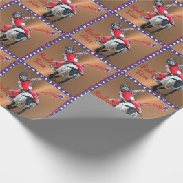 ウェスタンロデオスターマットンバスティングキッド ラッピングペーパー