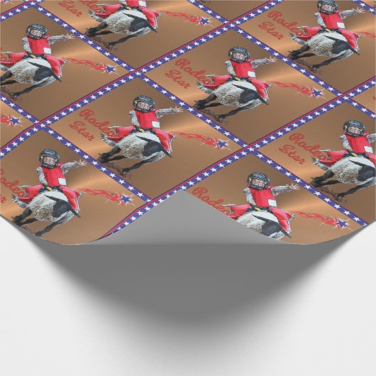 ウェスタンロデオスターマットンバスティングキッド ラッピングペーパー (角)