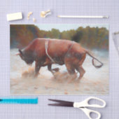 ウェスタンロデオブルカントリ素朴ー 薄葉紙 (クラフト)