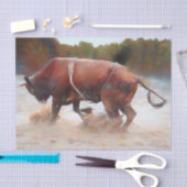 ウェスタンロデオブルカントリ素朴ー 薄葉紙 (クラフト)