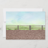 ウェスタンロデオリトルカウボーイウィズホース誕生日 招待状 (裏面)