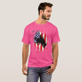 ウェスタンロデオ+暴れる+ブロンコ+カウボーイ+騎手 Tシャツ (正面フル)