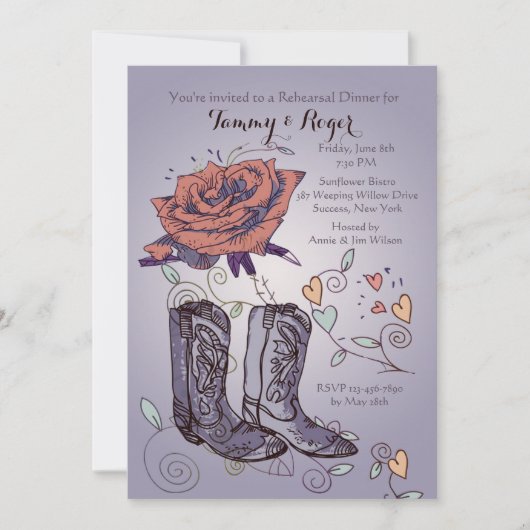 ウェスタンローズの招待状 招待状 (正面)