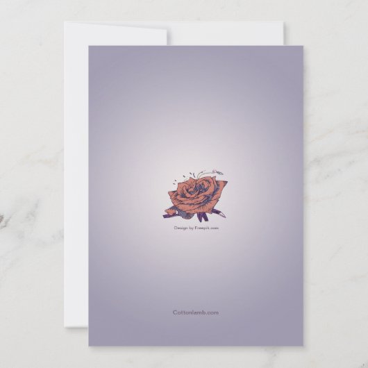 ウェスタンローズの招待状 招待状 (裏面)