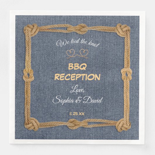 ウェスタンロープで結ばれたノット BBQ レセプション (正面)