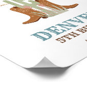 ウェスタンワイルドウエストカウボーイバースデーパーティーへようこそ ポスター (角)