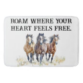 ウェスタンワイルド&フリーマスタングウマ バスマット (正面)
