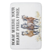 ウェスタンワイルド&フリーマスタングウマ バスマット (正面縦)