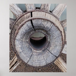 ウェスタンワゴンホイールフォト ポスター