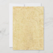 ウェスタンワゴン ホイール ブライダルシャワー 招待状 (裏面)