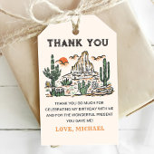 ウェスタンヴィンテージデザートロデオ1st誕生日 ギフトタグ