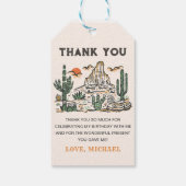 ウェスタンヴィンテージデザートロデオ1st誕生日 ギフトタグ (裏面)