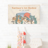 ウェスタンヴィンテージデザートロデオ1st誕生日 横断幕 (インサイチュ)