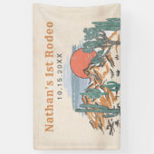 ウェスタンヴィンテージデザートロデオ1st誕生日 横断幕 (縦)