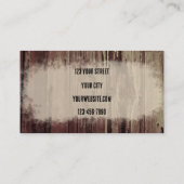 ウェスタンヴィンテージブルスカルブラウンカントリーバーン 名刺 (裏面)