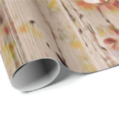 ウェスタンヴィンテージブルスカルブラウンバ素朴ーン ラッピングペーパー (ロールコーナー)