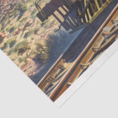 ウェスタンヴィンテージ列車のホイストのデコページ 薄葉紙 (詳細)