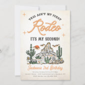 ウェスタンヴィンテージ砂漠セカンドロデオ2nd誕生日 招待状 (正面)