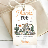 ウェスタンヴィンテージ砂漠ファースト・ロデオ1歳の誕生日 ギフトタグ