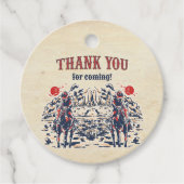 ウェスタンヴィンテージ砂漠ファースト・ロデオ1歳の誕生日 フェイバータグ (正面)