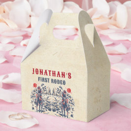 ウェスタンヴィンテージ砂漠ファースト・ロデオ1歳の誕生日 フェイバーボックス