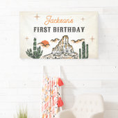 ウェスタンヴィンテージ砂漠ファースト・ロデオ1歳の誕生日 横断幕 (インサイチュ)