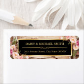 ウェスタンヴィンテージ金ゴールドウッドカ素朴ウン ラベル (インサイチュ)