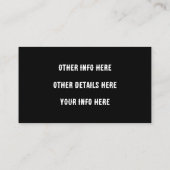 ウェスタンヴィンテージInstagram Twitter Facebook 名刺 (裏面)