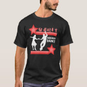 ウェスタン伝統的スクエアダンスレトロ踊り Tシャツ (正面)