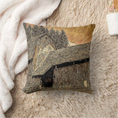 ウェスタン初期のカントリーの古い納屋 クッション (ブランケット)