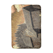 ウェスタン初期のカントリーの古い納屋 バスマット (正面縦)