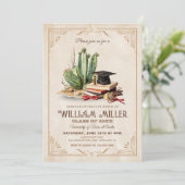 ウェスタン卒業パーティーカントリーカウボーイグラード 招待状 (スタンド正面)