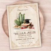 ウェスタン卒業パーティーカントリーカウボーイグラード 招待状