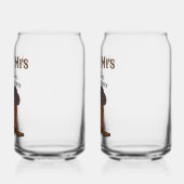 ウェスタン夫人結婚周年記念の家族名Est ガラス缶 (左)