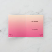 ウェスタン女性のカーボーイカスタムサンキューノートカード サンキューカード (内部)