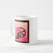 ウェスタン女性のカーボーイカスタムマグ コーヒーマグカップ (正面左)