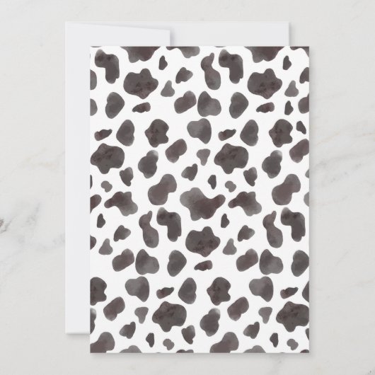 ウェスタン女性のカーボーイタイムカプセルノートメッセージカード サンキューカード (裏面)