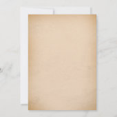 ウェスタン女性のカーボーイバースデーパーティーサンキューカード 招待状 (裏面)