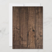 ウェスタン女性のカーボーイバースデーパーティー 招待状 (裏面)