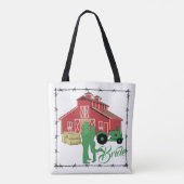 ウェスタン女性のカーボーイバーンファームズ結婚ブライドトートバッグ トートバッグ (裏面)