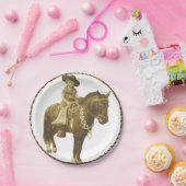 ウェスタン女性のカーボーイパーティー紙プレート ペーパープレート (パーティー)