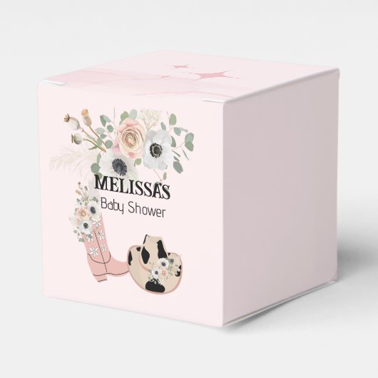 ウェスタン女性のカーボーイピンクブーツハットカスタムズ フェイバーボックス (正面サイド)